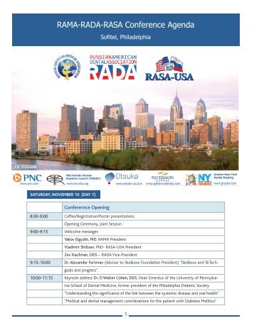 Agenda - Russian American Medical Association