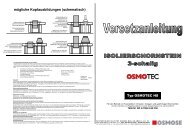 Aufbauanleitung Osmotec HS - Osmose Baukeramik