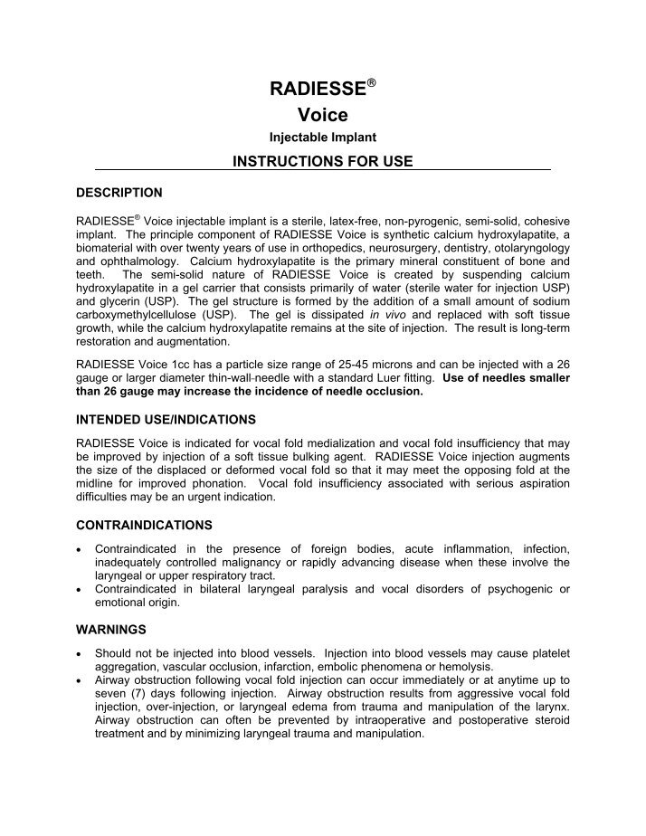 Radiesse-Voice.com Magazines