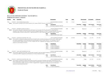 Empenhos Emitidos - Abril - PREFEITURA - MaringÃ¡ - Estado do ...