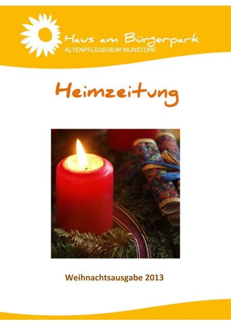 Lesen Sie Hier Die Aktuelle Ausgabe Unserer Zeitung Haus Am