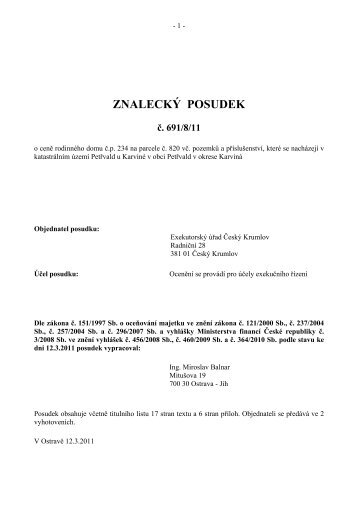 220490-427-10 znaleck.pdf - ExekutorskÃ½ ÃºÅad ÄeskÃ½ Krumlov