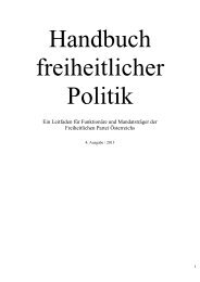 Ein Leitfaden für Funktionäre und Mandatsträger ... - FPÖ Burgenland