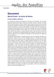 Document Marcel Proust : Un amour de Swann - Edu.augustins.org ...