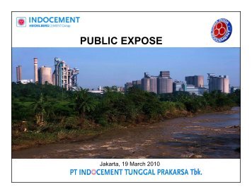 PUBLIC EXPOSE - Indocement Tunggal Prakarsa, PT.