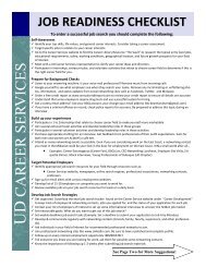 job readiness checklist
