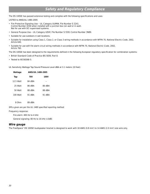 Bose FreeSpace DS 100SE Loudspeaker Installation Guide