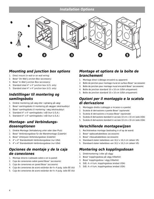 Bose FreeSpace DS 100SE Loudspeaker Installation Guide