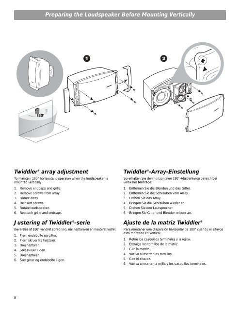 Bose FreeSpace DS 100SE Loudspeaker Installation Guide