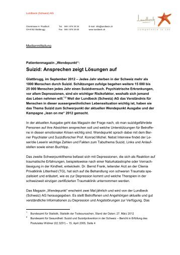 Suizid: Ansprechen zeigt LÃ¶sungen auf - Depression.ch