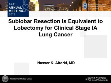 Download Slides - AATS: American Association for Thoracic Surgery ...