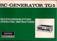 GRUNDIG RC - Generator TG 5
