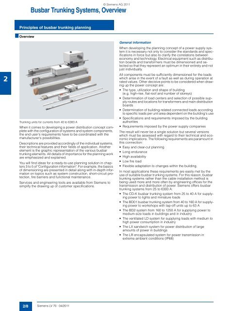 Catalog LV 70 2011 - Low & Medium Voltage - Siemens