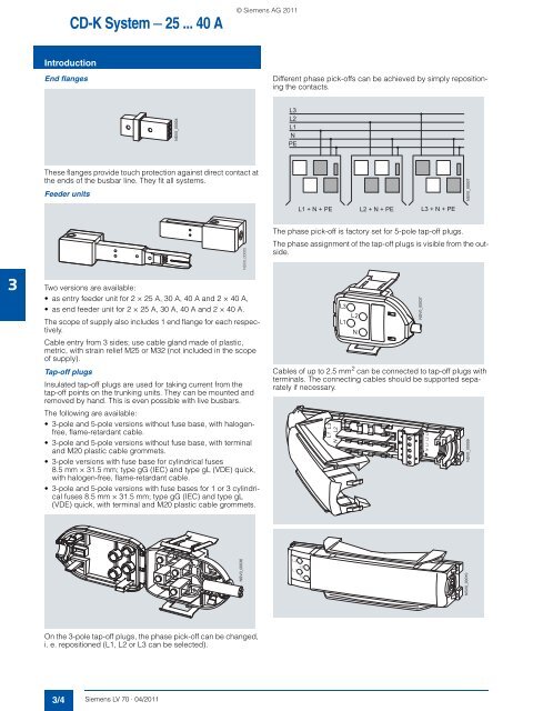 Catalog LV 70 2011 - Low & Medium Voltage - Siemens