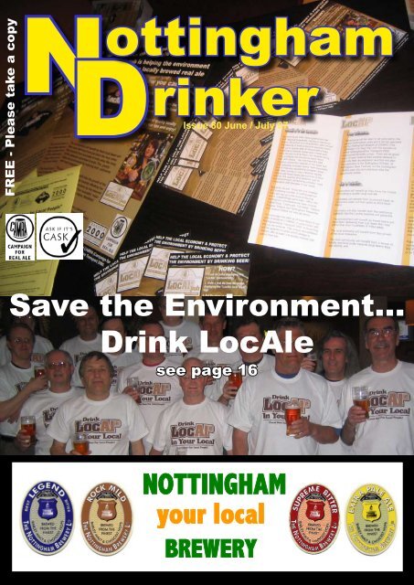 Save the Environmentâ¦ Drink LocAle - Nottingham CAMRA