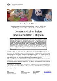 Call Fachtagung Lernwerkstaetten an Hochschulen 2012 09 05 - Wir