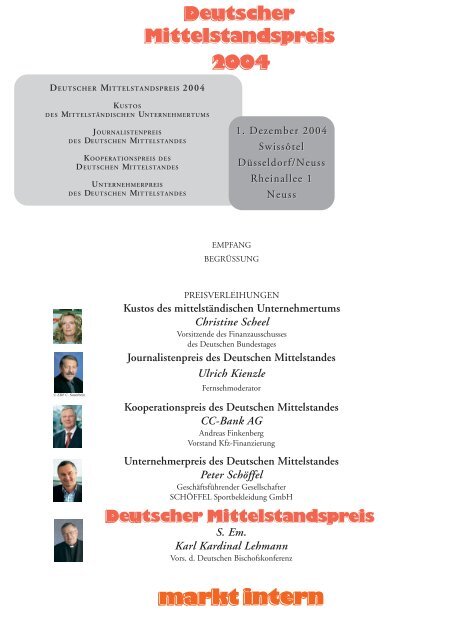 Journalistenpreis des Deutschen Mittelstandes Ulrich Kienzle ...