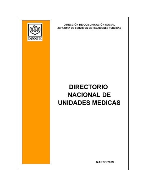 DIRECTORIO NACIONAL DE UNIDADES MEDICAS DIRECTORIO