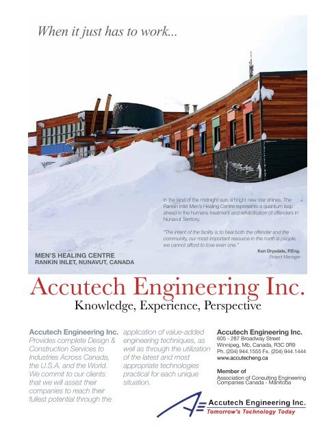 Awards of Excellence - ACEC|Manitoba