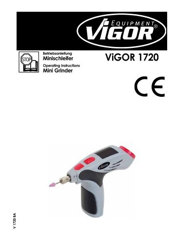 V1720 Mini Schleifer - Vigor Equipment