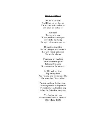 song lyrics by Steve