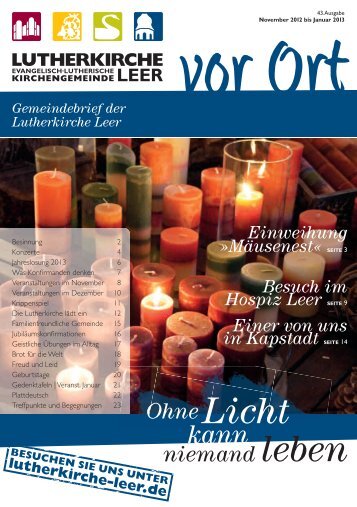 Nr. 43 – »Ohne Licht kann niemand leben - Lutherkirche Leer