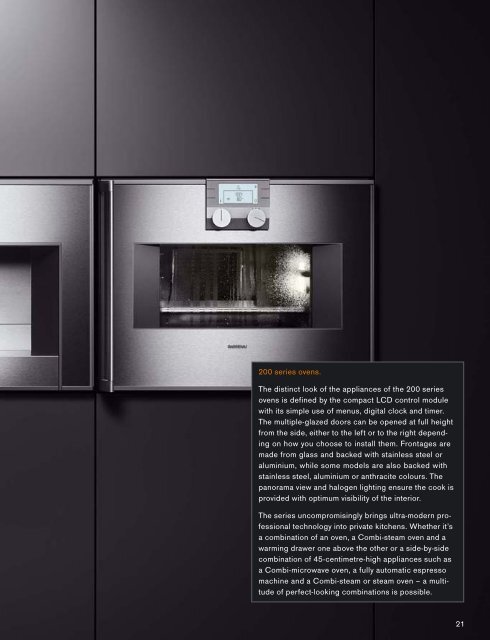 The Gaggenau Magazine. Edition 2010/2011. T he G ag g enau M ...