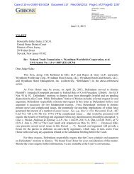 Wyndham June 12, 2013 letter requesting oral ... - Main Justice