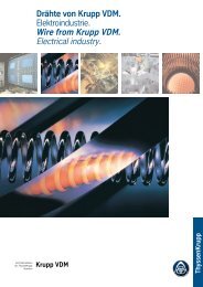Draht Elektroindustrie - ThyssenKrupp VDM