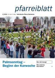 Pfarreiblatt 6 - Pfarrei Buttisholz