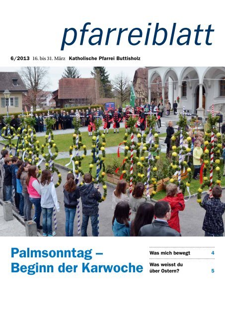 Pfarreiblatt 6 Pfarrei Buttisholz