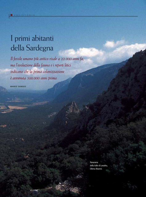 I primi abitanti della Sardegna - Sardegna Cultura