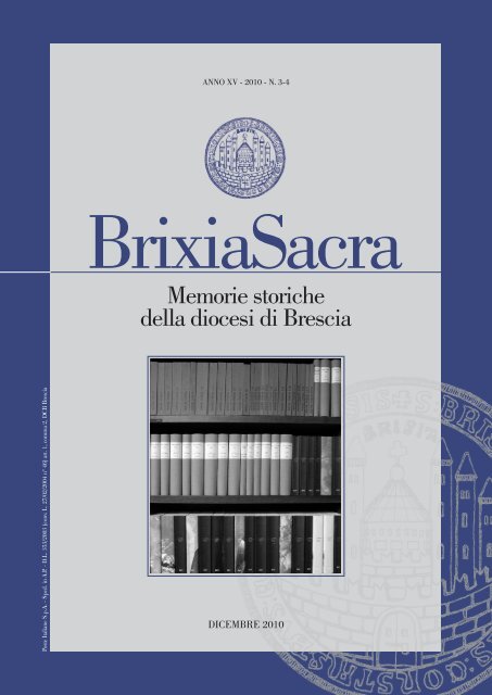 Terza serie (2010) XV, fascicolo 3-4 - Brixia Sacra