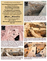 Photo Narrative - Tall el-Hammam Excavation Project, Jordan