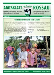 Amtsblatt 9/2012 - Gemeinde Rossau
