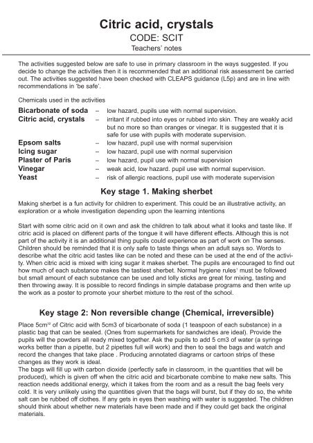 Citric Acid Crystals Tts Citric Acid Crystals Tts