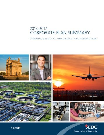 2013-2017 Corporate Plan Summary - Export Development ... - EDC