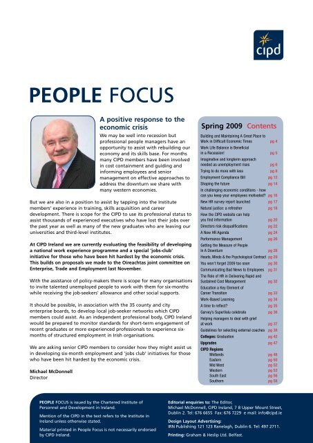 PEOPLE FOCUS - CIPD