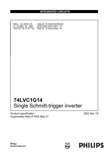 74LVC1G14 Single Schmitt-trigger inverter - Glacier