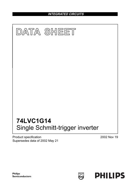 74LVC1G14 Single Schmitt-trigger inverter - Glacier
