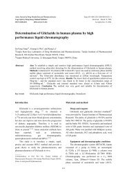Determination of Gliclazide in human plasma by RP-HPLC