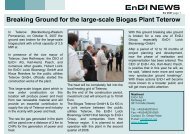 Breaking Ground for the large-scale Biogas Plant Teterow - EnD-I AG