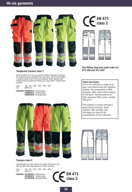 Hi-vis garments