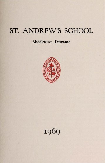 ST. ANDREW'S SCHOOL - Saint Andrew's School Archive