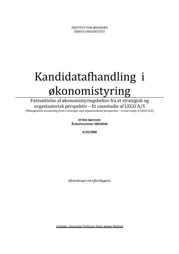 Kandidatafhandling i økonomistyring