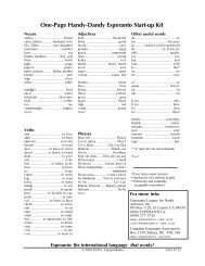 The Handy Dandy Reference Guide (pdf) - Esperanto-USA