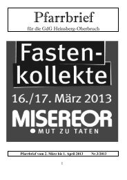 Pfarrbrief vom 2. März bis 1. April 2013 - unsere-gvg.de