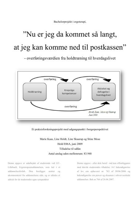 [pdf] Nu er jeg da kommet sÃƒÂ¥ langt - Ergoterapeutforeningen