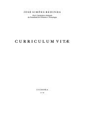 Curriculum Vitae of Professor JosÃ© SimÃµes Redinha - Centro de ...