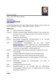 Lebenslauf als pdf - AECC-Bio - UniversitÃ¤t Wien
